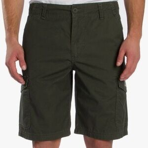 UNIONBAY ~ Men's Medford‎ Lightweight/ Stretch Cotton Green Cargo Short Size 34